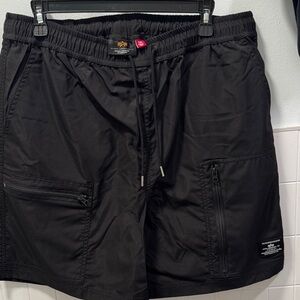 Alpha Industries Black Athletic Shorts